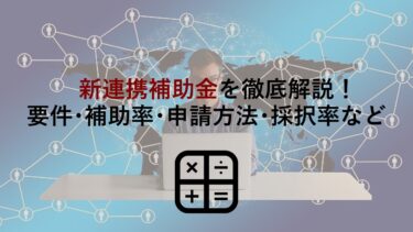 新連携補助金の要件･補助率･申請方法･採択率など徹底解説！新連携計画や事例も紹介