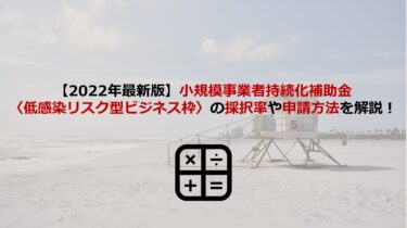 【2022年最新版】小規模事業者持続化補助金〈低感染リスク型ビジネス枠〉を徹底解説！